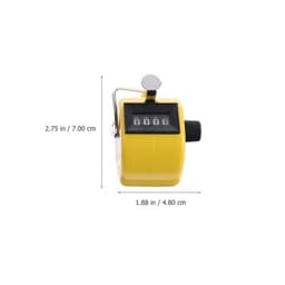 Kisangel 4 Pcs Mini Handheld Tally Counter, 4-Digit Plastic Manual Digital