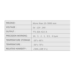 0.005mm Linear Encoder Small Grating Ruler Sensor Transducer(100mm)