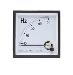 SQ-96-HZ Pointer Type AC 220V Analog Panel Frequency Meter Tester Gauge Indicator 55-65Hz 96x96mm 1Pcs