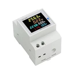 D52-2066 6 IN1 AC Monitor Voltage Current Power Factor Active KWH 110V 220V 380V Electric Frequency Meter 1Pcs(Built-in CT,40-300V)