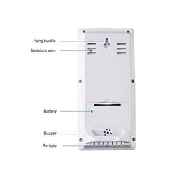 Digital Thermometer Hygrometer LCD Backlight Multifunctional Indoor Temperature Humidity Meter Clock
