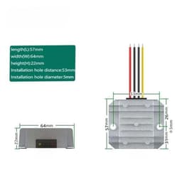 9V~36V to 12V 13.8V 15V 19V 20V 24V 28V 5-20A Step-Up and Step-Down Power Supply Converter Stabilizer Regulated(Output 5A,to 28V)