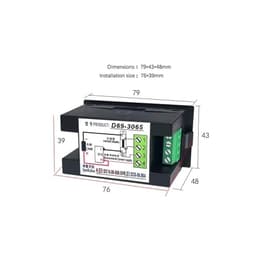 LCD 4 in 1 DC Power Energy Meter Monitor Voltmeter Ammeter