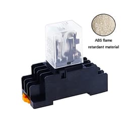 Relay HH54P MY4NJ Plug-in PYF14A DC/AC 12v 24v 36v 48v 110v 220v 5A Silver Contact 14pins 4PDT rele Socket(Ac,12V)