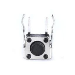 50PCS Mini Micro Momentary Tactile Push Button Switch 6 * 6 * 4.3/5/6/7/8/9.5mm Right Angle with Stent 4 Pin DIP(6X6X4.3MM)