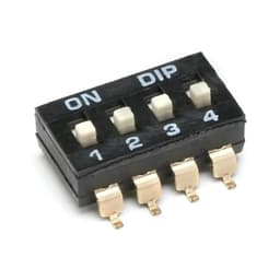 10Pcs/lot Slide Type SMT SMD Dip Switch, 2.54mm Pitch 4 Pin Position / 8 16(4P)