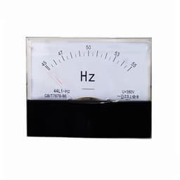44L1 AC Frequency Meter 45-55Hz 100V 110V 220V 380V Pointer 50Hz 80 * 100mm Voltmeter Measuring Line 1Pcs(AC45-55Hz 100V)