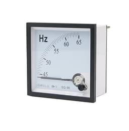 SQ-96-HZ Pointer Type AC 220V Analog Panel Frequency Meter Tester Gauge Indicator 55-65Hz 96x96mm 1Pcs