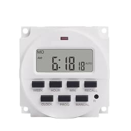 TM618N Power Supply 6V 12V 110V 220V 7 Days Weekly Programmable Digital Electronic Lighting Daily Timer 1Pcs(TM618N-4 12V)