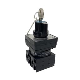 Rotary Changeover Cam Switch 3 Position with Key 2 Poles 690V 20A Selector Control Circuit Dual Power YMW42S-20/2