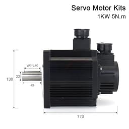 1KW Absolute Value Bus Type AC Servo Motor Drivers 5N.m 220V 7A CNC Router