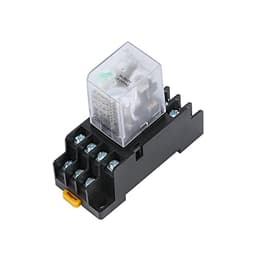 Relay HH54P MY4NJ Plug-in PYF14A DC/AC 12v 24v 36v 48v 110v 220v 5A Silver Contact 14pins 4PDT rele Socket(Ac,12V)
