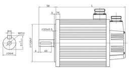 5.5KW 150ST-M27020 AC servo Motor 2000RPM 27Nm 220V/380V and servo Driver JB-1000C50L/H with 5m Cable(220V)