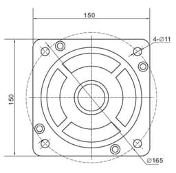5.5KW 150ST-M27020 AC servo Motor 2000RPM 27Nm 220V/380V and servo Driver JB-1000C50L/H with 5m Cable(220V)