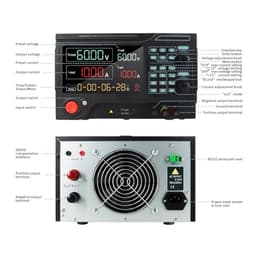 Laboratory Programmable DC Power Supply RS485 15V 800V 20A 60A Adjustable