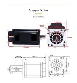 Stepper Motor Driver NEMA42 Three-Phase Set 3DM2283