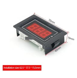 D85-A AC Digital Display Ammeter Can Measure 0-100A Embedded Installation LED Panel with Shunt 1Pcs