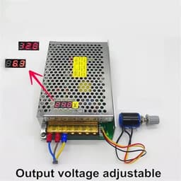 75W 100W 150W AC-DC 0-12V 24V 36V Switching Power Supply with LED Digital Display Adjustable Voltage Regulated Transformer(0-24V 4A)