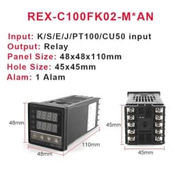 PID Digital Intelligent Temperature Controller REX-C100 Universal