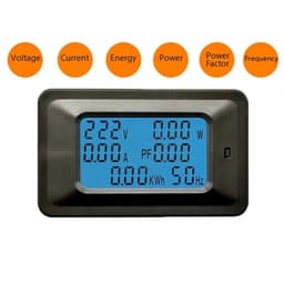 1pc AC 22KW 110 220V Digital Voltmeter Ammeter 100A Current Voltage Meter Power Energy Amps Volt Wattmeter Tester Detector(100A)