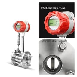 Steam Flow Meter Compressed Air Nitrogen Flow Display 4-20mA RS485 Nitrogen Flow Sensor(DN15)