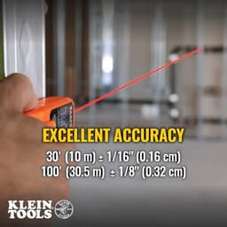 Klein Tools 93LDM100C Compact Laser Distance Measure, 100-Foot