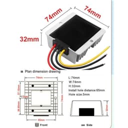 1 pcs Buck-Boost Converter DC-DC 8-36V 14.5V 12.6V 13.8V 16. 10A 15A(9-36V 14.5V 10A)