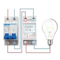 Meter Single Phase Voltage Current Power Consumption Meter Wattmeter
