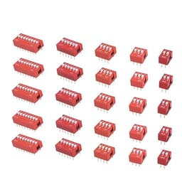 35pcs Dip Toggle Slide Configuration Switch, 2.54mm Plastic, High Voltage