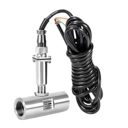 Fluid Flow Meter Turbine Flowmeter Sensor Inner Thread Connection 304 Stainless Steel Pulse Output(DN20 Pulse)