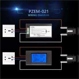1pc PZEM-021 AC Single Phase Digital Ammeter Voltmeter 80-260V 20A 4IN1 Electric Volt Amp Meter Power Kwh for Homekit