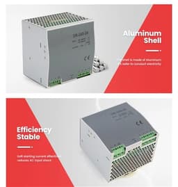 240W Din Rail Power Supply AC DC Converter DR-240-24 SMPS for CNC CCTV LED