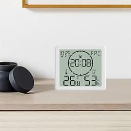 Temperature and Humidity Meter Clock Household Thermometer High-Precision Multi-Function Electronic Hygrometer