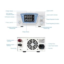 Bench DC Power Supply Adjustable Variable Digital Regulated 30V 20A 60V 10A