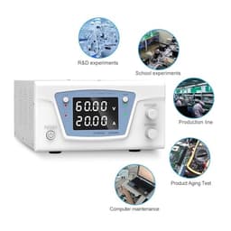 Bench DC Power Supply Adjustable Variable Digital Regulated 30V 20A 60V 10A