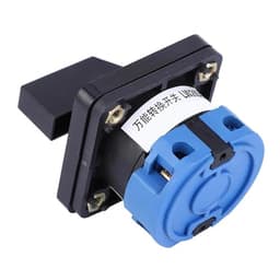 AC 660V 20A 2 Position 4 Terminals Locking Changeover Selector Switch