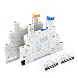 6A Electromagnetic Relay HF41F 12-ZS 24-ZS DC 12V 24V 1Pcs(12v with Blue Base)