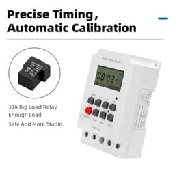 Digital Electronic Lighting Timer Switch KG316S 25A 220V 12V DC Weekly Timer 1 Second Interval Power Direct Output 1Pcs(12V)