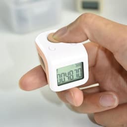 Finger Counter, 6-Channel Memory Rechargeable Lap Counter for Swimming Clicker Counters Ring with Night Light, Purple