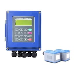 Digital Flow Meter Wall-Mounted Clamp-On Liquid Transmitter Water Sensor