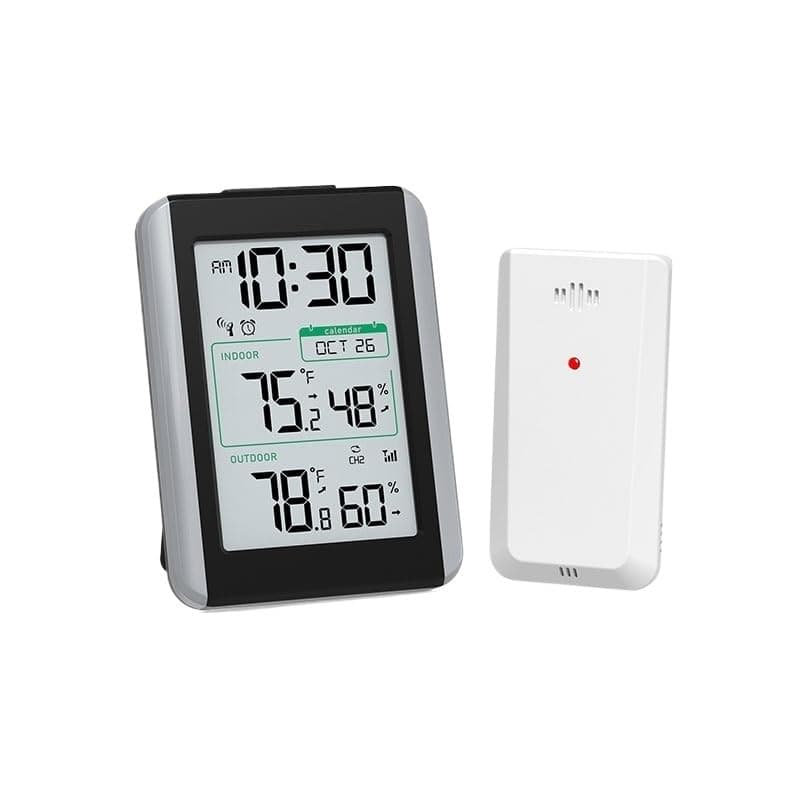 Indoor Temperature Humidity Meter with RF Sensing for Home Use