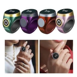 ljhnba Digital Finger Counter with Alarm Electronic Counter Portable Digital for Prayer Time TrackingS Gift Lightweight
