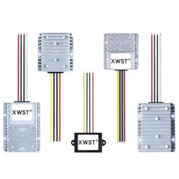 DC to DC 12V 24V 9-36V to 13.8V 1A 5A 10A 25A 30A Boost Buck Converter 13.8 Volts Voltage Stabilizer Regulator Waterproof(20A Alu 75 Silver)