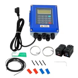 Digital Flow Meter Wall-Mounted Clamp-On Liquid Transmitter Water Sensor