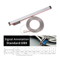 High Precision Linear Scale ABZ 5micron DRO Encoder Optical Grating Ruler(Travel 100mm)