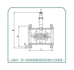 Liquid Flow Meter Pipe Sensor Section Type Stainless Steel(DN4 thread)