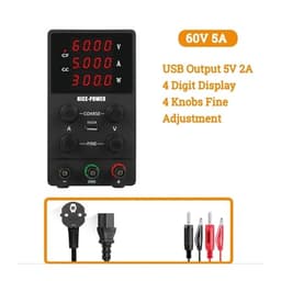 USB DC Regulated Lab Power Supply Adjustable Bench Source