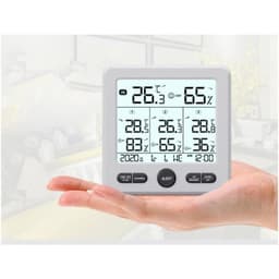 ABS Large Screen with Color Indoor Outdoor Digital Temperature Humidity Meter