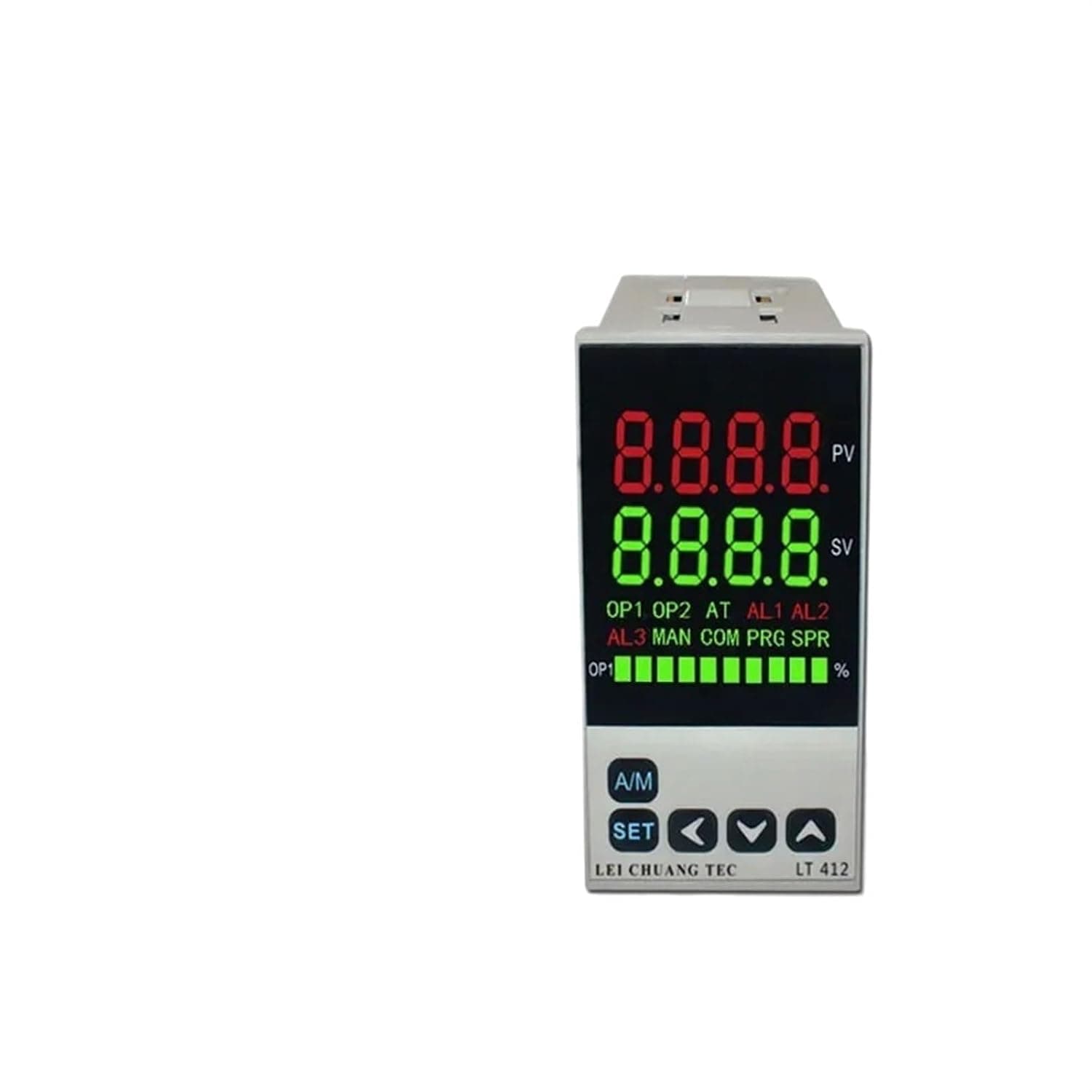 0-10V Input LED Display Intelligent PID Temperature Controller 48x96mm, SSR/Relay/4-20mA/0-10V Output(SSR Output 1Alarm)