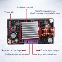Alinan ZK-4KX DC DC Buck Boost Converter Variable Voltage Regulator CC CV 0.5-30V 4A 5V 6V 12V 24V Power Module Adjustable Voltage Regulated